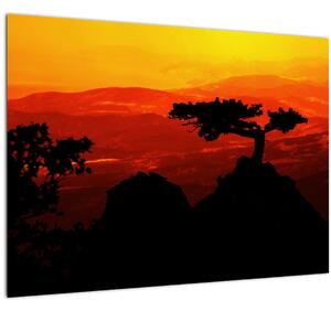 Staklena slika - Zalazak sunca (70x50 cm)