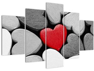 Slika drvenih srca (150x105 cm)