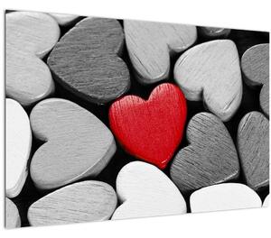 Slika drvenih srca (90x60 cm)