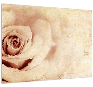 Slika - Cvijet ruže za zaljubljene (70x50 cm)