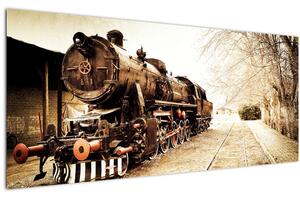 Slika - Povijesna lokomotiva (120x50 cm)