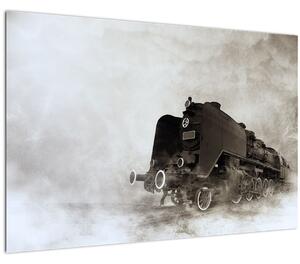 Slikanje - Vlak u magli (90x60 cm)