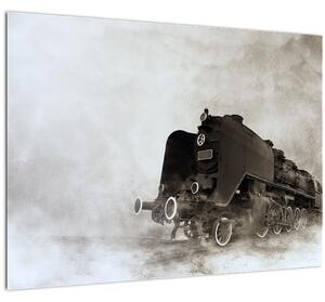 Slikanje - Vlak u magli (70x50 cm)