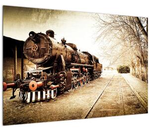 Slika - Povijesna lokomotiva (90x60 cm)