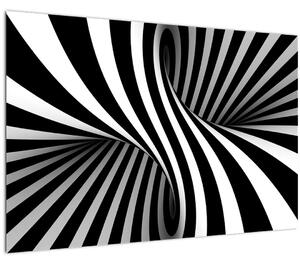 Apstraktna slika sa zebrastim prugama (90x60 cm)
