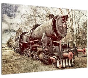 Povijesna slika lokomotive (90x60 cm)