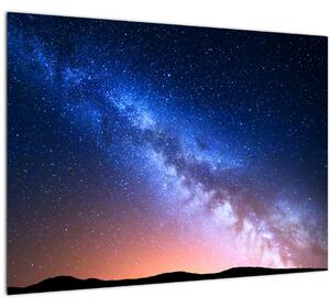 Staklena slika - Noćne ljepote zvijezda (70x50 cm)