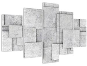 Slika - Apstrakcija betonskih pločica (150x105 cm)