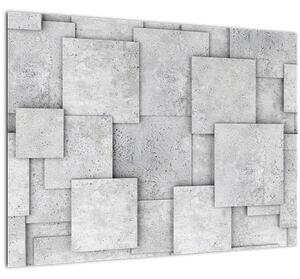 Slika - Apstrakcija betonskih pločica (70x50 cm)
