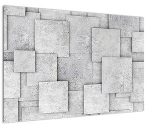 Slika - Apstrakcija betonskih pločica (90x60 cm)