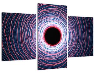 Slika apstrakcije kruga (90x60 cm)