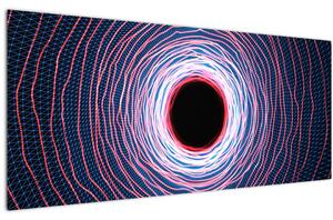 Slika apstrakcije kruga (120x50 cm)