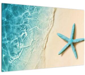 Slika - Morska zvijezda na plaži (90x60 cm)