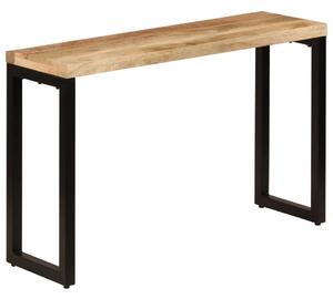 VidaXL Konzolni stol 120 x 35 x 76 cm od masivnog drva manga i čelika