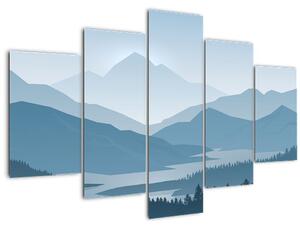 Slika - Planine pogledom grafičara (150x105 cm)