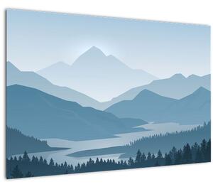 Slika - Planine pogledom grafičara (90x60 cm)