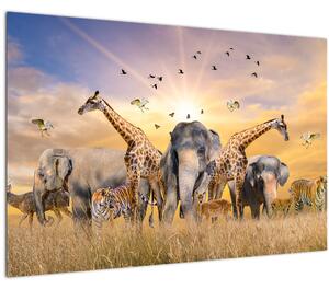 Slika - Afričke životinje (90x60 cm)