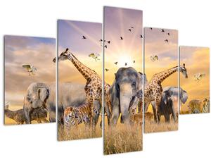 Slika - Afričke životinje (150x105 cm)