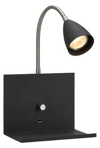 Markslöjd 107141 - Prigušiva zidna svjetiljka s USB-om LOGI 1xGU10/7W/230V