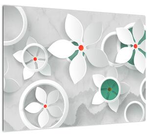 Slika cvjetne apstrakcije (70x50 cm)