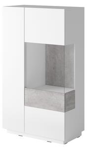 Zondo Vitrina Stacey Typ 44 (beton + bijela). 1030496