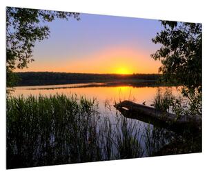 Slika jezerskog krajolika (90x60 cm)