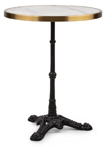 Blumfeldt Patras Lux, bistro stol s podnožjem s tri noge, mramorni stol, Ø: 57,5 ​​cm, visina: 72 cm