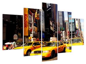 Slika žutih taksija u New Yorku (150x105 cm)
