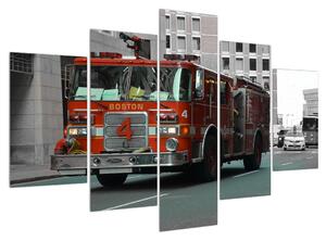 Slika vatrogasnog vozila (150x105 cm)