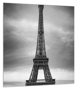 Slika Eiffelovog tornja i crveni automobil (30x30 cm)