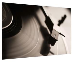 Detajlna slika gramofonske ploče (90x60 cm)