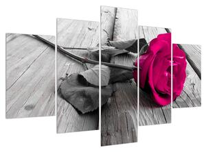 Slika ružičaste ruže (150x105 cm)