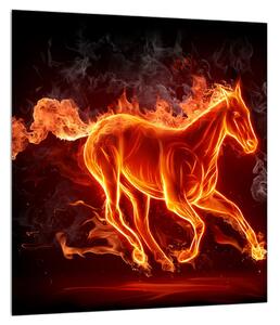 Slika konja u plamenu (30x30 cm)