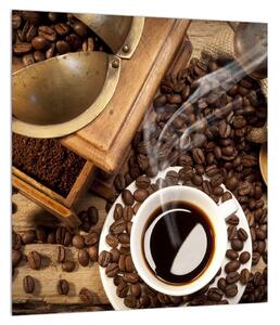 Slika šalice kave i zrna kave (30x30 cm)