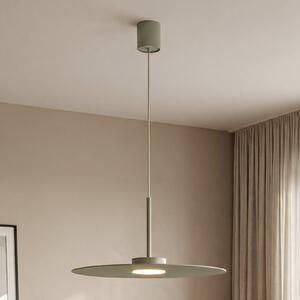Nowodvorski Lighting Viseća svjetiljka Simone, čelik, kaduljasto zelena, Ø 40 cm, GX53, prigušiva, Zelena, Dnevni boravak/blagovaonica, Metal