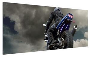 Slika bajkera na motociklu (120x50 cm)