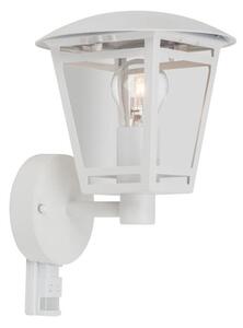 Ecolite Z1503S-BI - Vanjska zidna svjetiljka sa senzorom LAURA 1xE27/60W/230V IP44