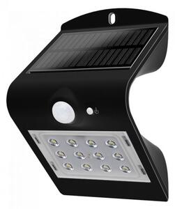 LED Solarna zidna svjetiljka LED/1.5W/3,7V IP65 crna