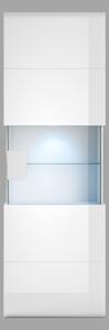 Zondo Visoka viseća vitrina Tamie Tip 07 (bijela + bijeli sjaj) (D). 1030533