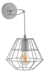 Zidna svjetiljka DIAMOND 1xE27/60W/230V siva
