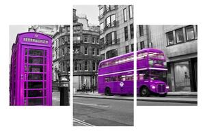 Slika Londona u ljubičastim bojama (90x60 cm)