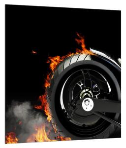 Slika kotača u plamenu (30x30 cm)