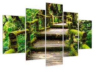 Slika stepenica koje vode kroz krajolik (150x105 cm)