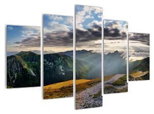 Slika planinskog stjenovitog krajolika (150x105 cm)