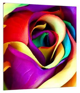 Šarena slika apstraktne ruže (30x30 cm)