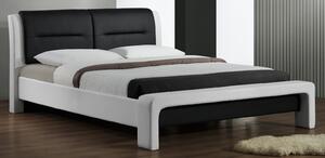 Zondo Bračni krevet 160 cm Casandie (s podnicom) (bijela + crna). 769398