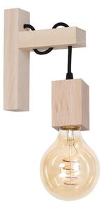 Zidna svjetiljka JACK 1xE27/40W/230V prirodno drvo