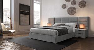 Zondo Bračni krevet 160 cm Lavinto (siva) (s podnicom). 1028161