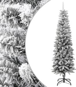 VidaXL Umjetno usko božićno drvce sa snijegom 180 cm PVC i PE