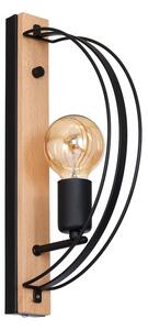 Zidna svjetiljka DALVIN 1xE27/60W/230V crna